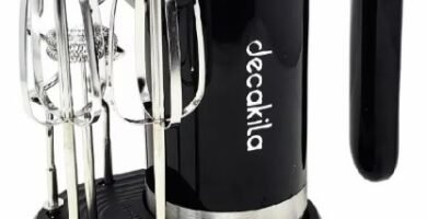 Batidora De Mano 7 Vel Inalámbrica Negra Decakila Kmmx006b