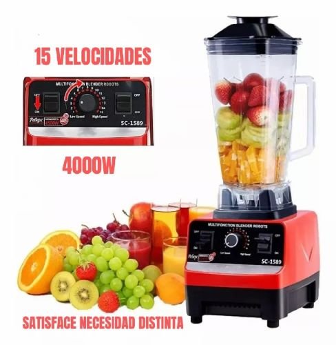 Licuadora Professional Blender 2l 4000w 110v Uso Rudo Jugos